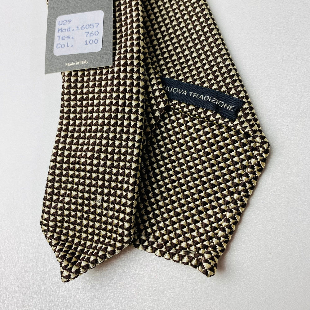 【中古美品】【メンズ】 未使用保管品 ETRO エトロ ネクタイ ブラウン系 ヴィンテージ 183-260103-AA-05-ich 万代Net店