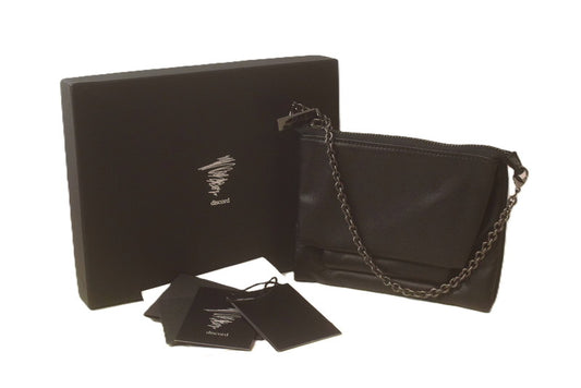 【未使用品】【レディース】 未使用 discord Yohji Yamamoto ヨウジヤマモト Triple pouch レザーポーチ ブラック 180-251231-SS-04-ich 万代Net店