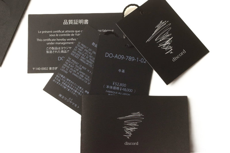 【未使用品】【レディース】 未使用 discord Yohji Yamamoto ヨウジヤマモト Triple pouch レザーポーチ ブラック 180-251231-SS-04-ich 万代Net店