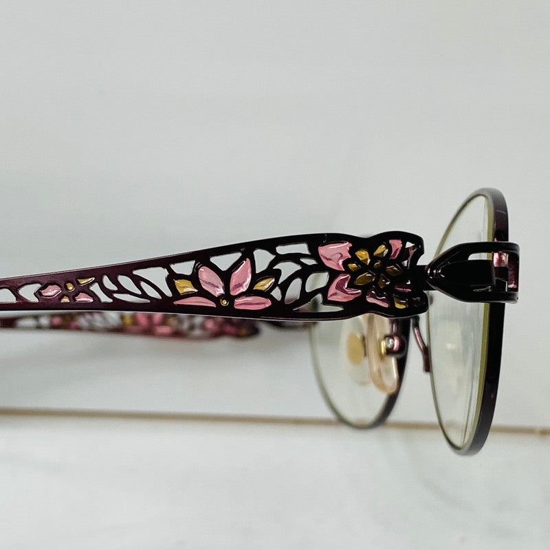【中古品】【レディース】 NICELY by fitti ナイスリー 眼鏡 FT-145 ワインレッド 度入り 本体とケース不一致 203-260107-AA-06-ich 万代Net店