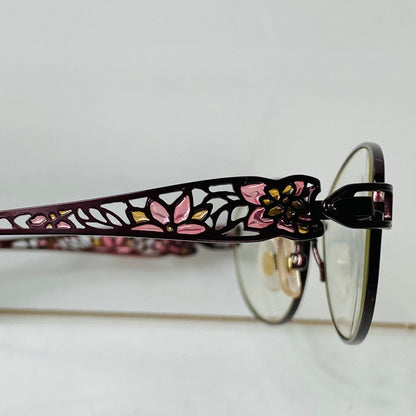 【中古品】【レディース】 NICELY by fitti ナイスリー 眼鏡 FT-145 ワインレッド 度入り 本体とケース不一致 203-260107-AA-06-ich 万代Net店