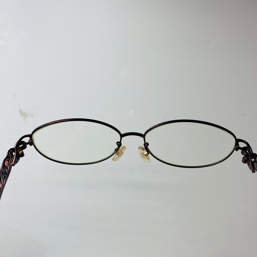【中古品】【レディース】 NICELY by fitti ナイスリー 眼鏡 FT-145 ワインレッド 度入り 本体とケース不一致 203-260107-AA-06-ich 万代Net店