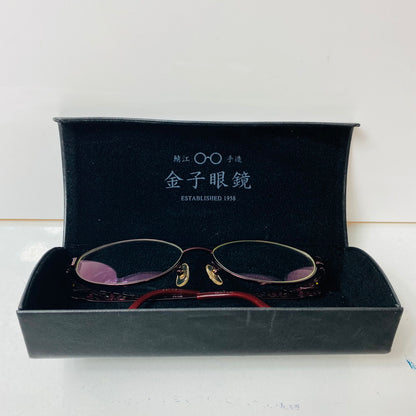【中古品】【レディース】 NICELY by fitti ナイスリー 眼鏡 FT-145 ワインレッド 度入り 本体とケース不一致 203-260107-AA-06-ich 万代Net店