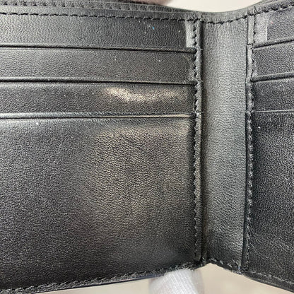 【中古品】【レディース】 ecco エコー 二つ折り財布 レザー ネイビー 200-260330-HN-01-ich 万代Net店