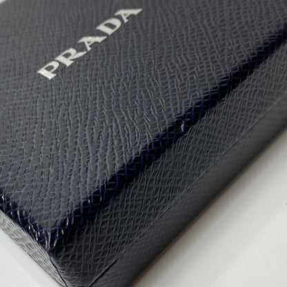【中古美品】【メンズ/レディース】 PRADA プラダ コインケース 小銭入れ 2MM935 サフィアーノレザー ネイビー 181-260414-AA-01-ich 万代Net店