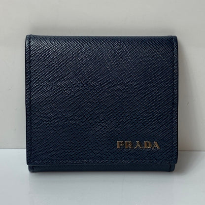 【中古美品】【メンズ/レディース】 PRADA プラダ コインケース 小銭入れ 2MM935 サフィアーノレザー ネイビー 181-260414-AA-01-ich 万代Net店