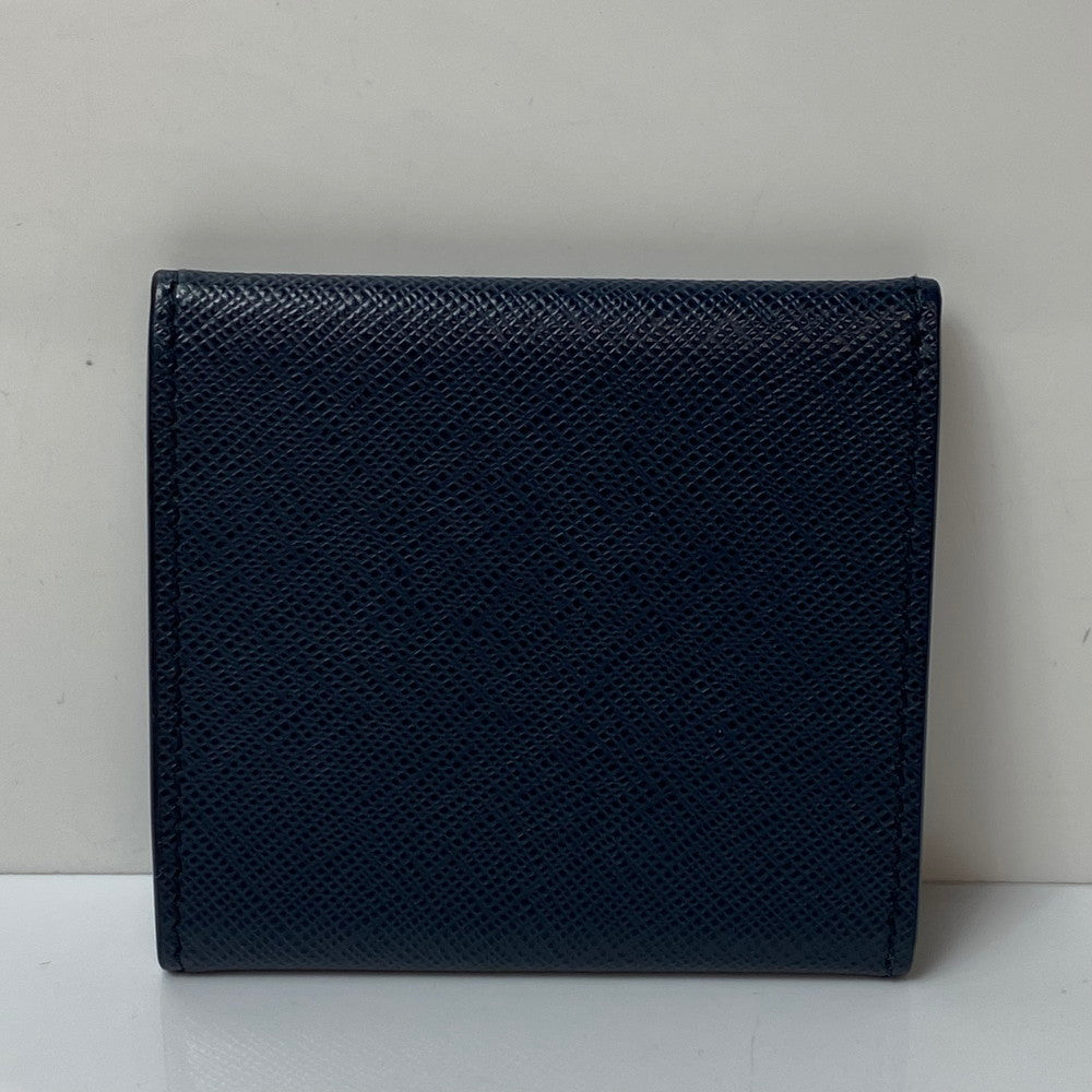 【中古美品】【メンズ/レディース】 PRADA プラダ コインケース 小銭入れ 2MM935 サフィアーノレザー ネイビー 181-260414-AA-01-ich 万代Net店