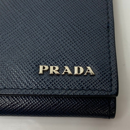【中古美品】【メンズ/レディース】 PRADA プラダ コインケース 小銭入れ 2MM935 サフィアーノレザー ネイビー 181-260414-AA-01-ich 万代Net店