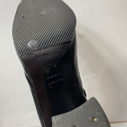 【中古品】【レディース】 HERMES エルメス レディース ブーツ ナイロン レザー 切替 サイドジップ ブラック サイズ37.5 183-260513-AA-05-ich 万代Net店