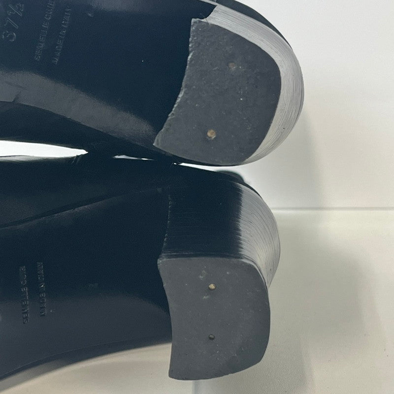 【中古品】【レディース】 HERMES エルメス レディース ブーツ ナイロン レザー 切替 サイドジップ ブラック サイズ37.5 183-260513-AA-05-ich 万代Net店
