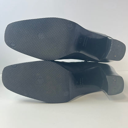 【中古品】【レディース】 HERMES エルメス レディース ブーツ ナイロン レザー 切替 サイドジップ ブラック サイズ37.5 183-260513-AA-05-ich 万代Net店