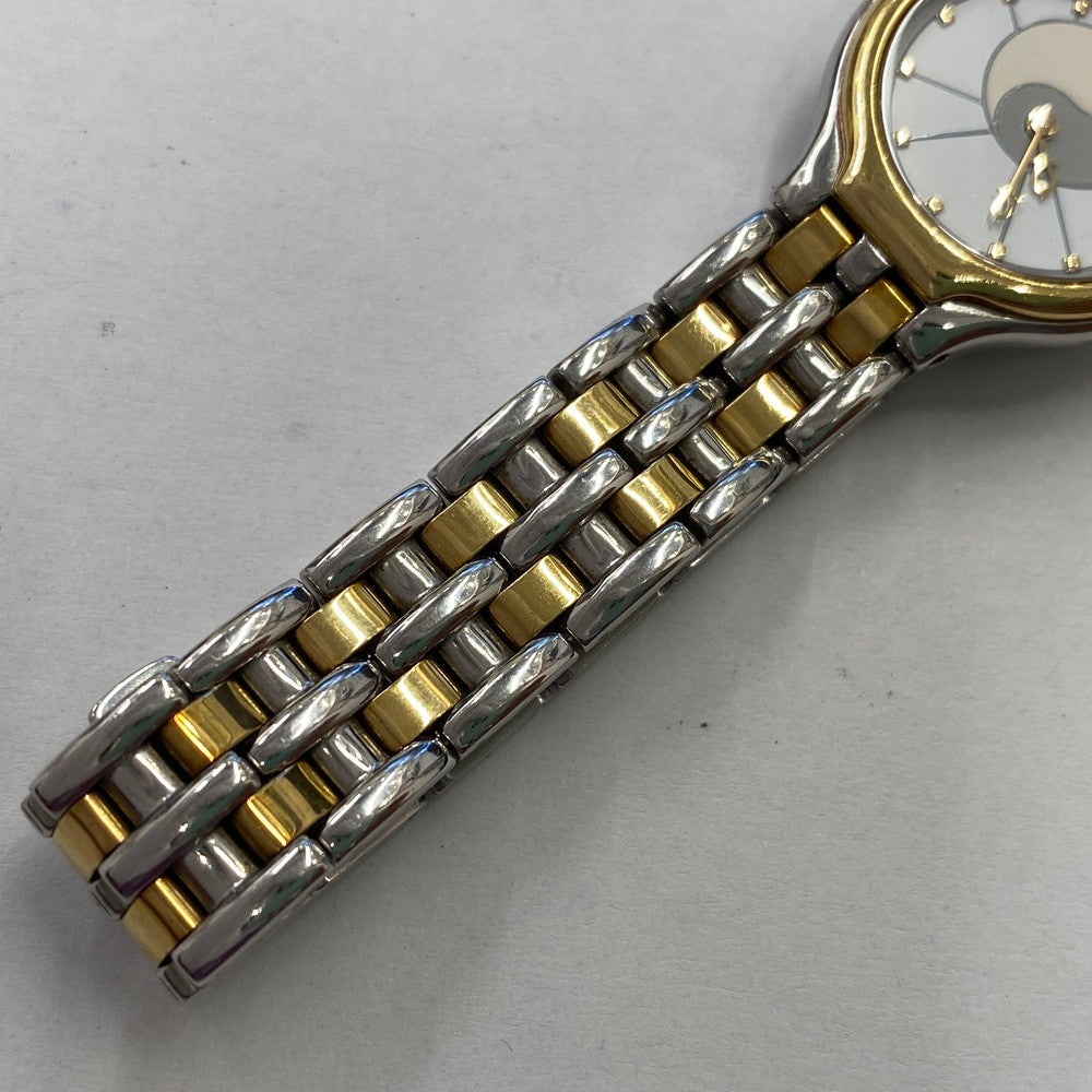 【中古品】【レディース】 OMEGA オメガ シンボル K18/ステンレス コンビ 595.0101 クォーツ レディース腕時計 稼働品 197-260614-KB-11-ich 万代Net店