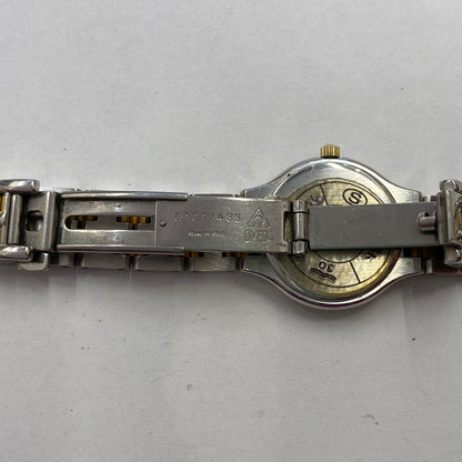 【中古品】【レディース】 OMEGA オメガ シンボル K18/ステンレス コンビ 595.0101 クォーツ レディース腕時計 稼働品 197-260614-KB-11-ich 万代Net店