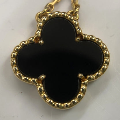 【中古品】【レディース】 ヴァンクリーフ&アーペル VanCleef & Arpels ネックレス Au750 ヴィンテージアルハンブラ オニキス 旧型デザイン 182-260701-AA-08-ich 万代Net店