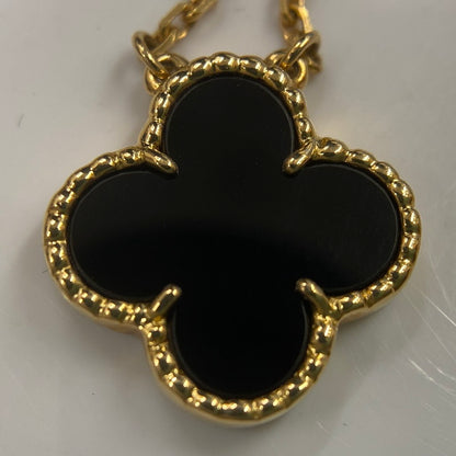【中古品】【レディース】 ヴァンクリーフ&アーペル VanCleef & Arpels ネックレス Au750 ヴィンテージアルハンブラ オニキス 旧型デザイン 182-260701-AA-08-ich 万代Net店
