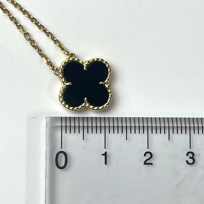 【中古品】【レディース】 ヴァンクリーフ&アーペル VanCleef & Arpels ネックレス Au750 ヴィンテージアルハンブラ オニキス 旧型デザイン 182-260701-AA-08-ich 万代Net店
