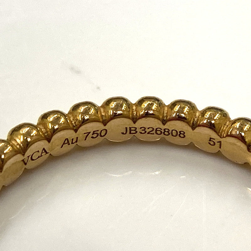 【中古品】【レディース】 ヴァンクリーフ&アーペル VanCleef & Arpels リング ペルレ スモール Au750 表記サイズ51(日本サイズ10.5号) 182-260701-AA-09-ich 万代Net店