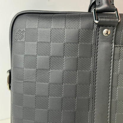 【中古美品】【メンズ】 ルイヴィトン N40444 ポルト・ドキュマン・ヴォワヤージュ ブリーフケース ダミエ・アンフィニ 179-260614-SS-01-ich 万代Net店