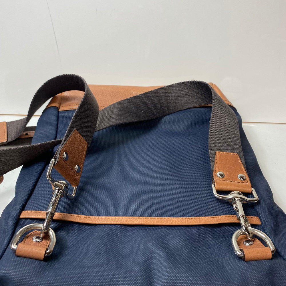 【中古品】【レディース】 COLE HAAN コールハーン トートバッグ/ショルダーバッグ 2点セット ネイビー/ブラウンレザー 188-260617-AA-02-ich 万代Net店