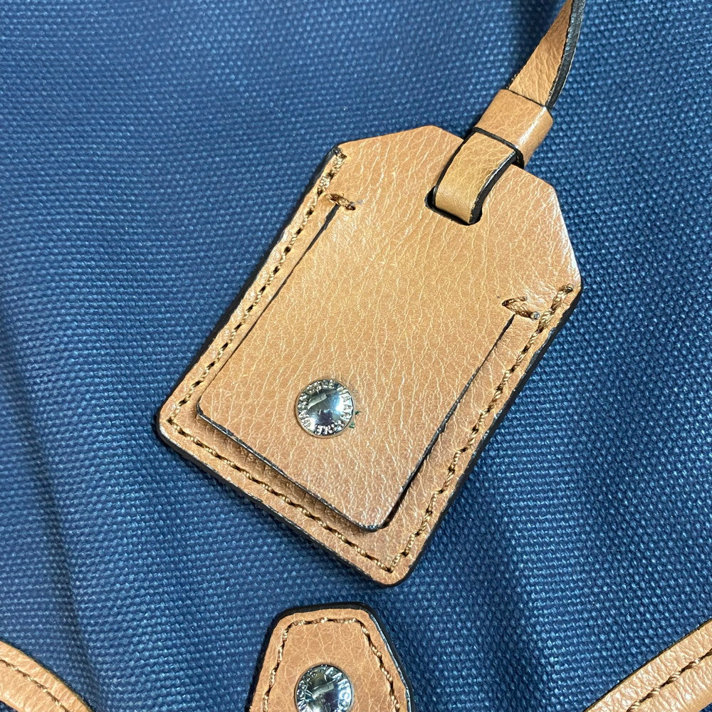 【中古品】【レディース】 COLE HAAN コールハーン トートバッグ/ショルダーバッグ 2点セット ネイビー/ブラウンレザー 188-260617-AA-02-ich 万代Net店