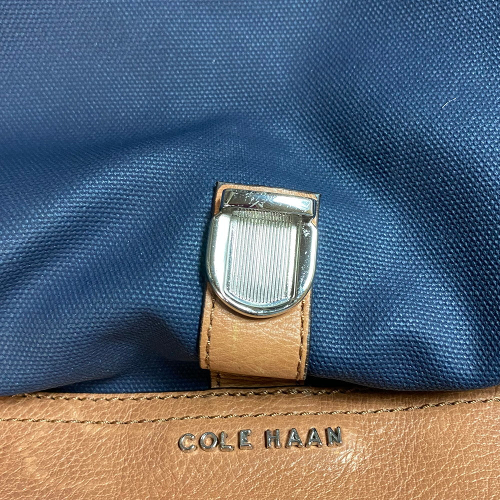 【中古品】【レディース】 COLE HAAN コールハーン トートバッグ/ショルダーバッグ 2点セット ネイビー/ブラウンレザー 188-260617-AA-02-ich 万代Net店