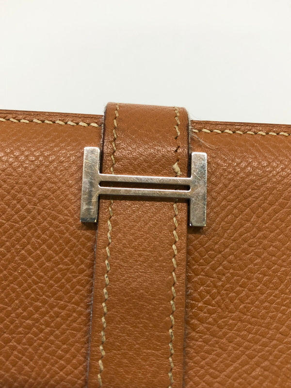 【中古品】【レディース】 HERMES エルメス べアンスフレ ヴォーエプソン ゴールド □L刻印 長財布 (ICH) 181-260823-AS-9-hon カラー：ゴールド 万代Net店