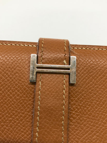 【中古品】【レディース】 HERMES エルメス べアンスフレ ヴォーエプソン ゴールド □L刻印 長財布 (ICH) 181-260823-AS-9-hon カラー：ゴールド 万代Net店