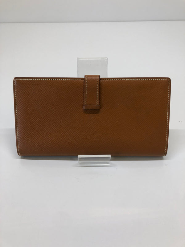 【中古品】【レディース】 HERMES エルメス べアンスフレ ヴォーエプソン ゴールド □L刻印 長財布 (ICH) 181-260823-AS-9-hon カラー：ゴールド 万代Net店