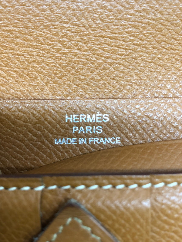【中古品】【レディース】 HERMES エルメス べアンスフレ ヴォーエプソン ゴールド □L刻印 長財布 (ICH) 181-260823-AS-9-hon カラー：ゴールド 万代Net店