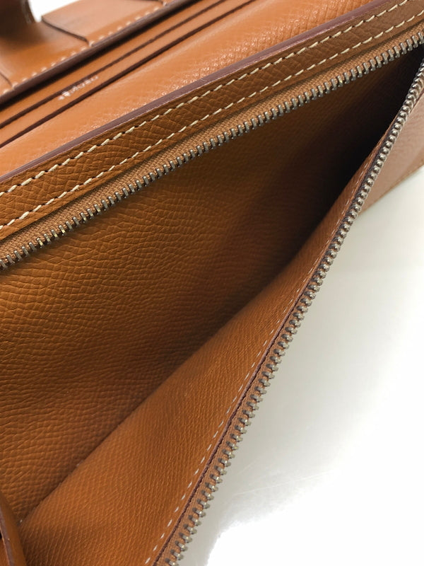【中古品】【レディース】 HERMES エルメス べアンスフレ ヴォーエプソン ゴールド □L刻印 長財布 (ICH) 181-260823-AS-9-hon カラー：ゴールド 万代Net店