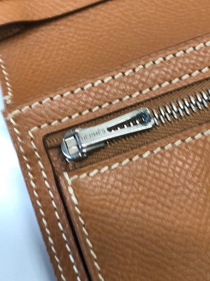 【中古品】【レディース】 HERMES エルメス べアンスフレ ヴォーエプソン ゴールド □L刻印 長財布 (ICH) 181-260823-AS-9-hon カラー：ゴールド 万代Net店