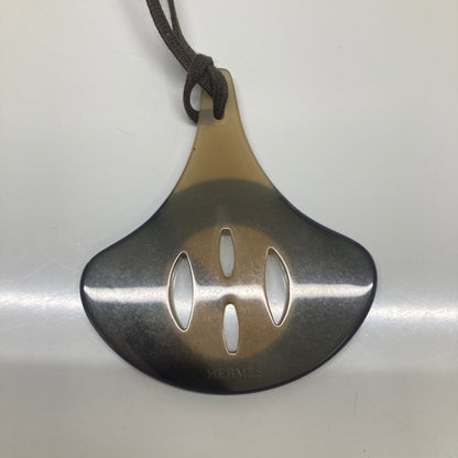 【中古品】【レディース】 HERMES エルメス バッファローホーン ネックレス アクセサリー (ICH) 182-260819-AS-5-hon カラー：ネイビー/ベージュ 万代Net店