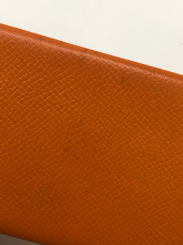 【中古品】【レディース】 HERMES エルメス カルヴィ カードケース ヴァーエプソン オレンジ □M刻印 小物 (ICH) 181-260823-AS-8-hon カラー：オレンジ 万代Net店