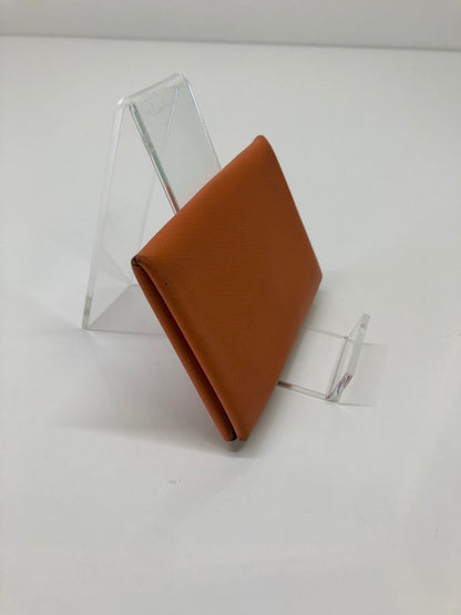 【中古品】【レディース】 HERMES エルメス カルヴィ カードケース ヴァーエプソン オレンジ □M刻印 小物 (ICH) 181-260823-AS-8-hon カラー：オレンジ 万代Net店