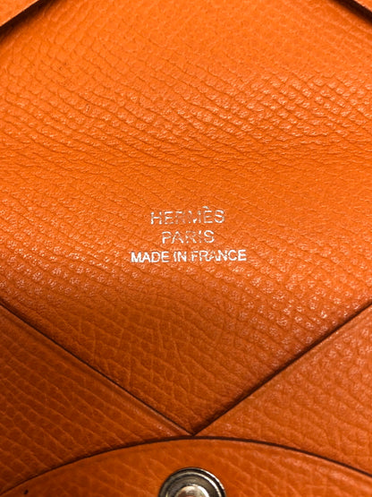 【中古品】【レディース】 HERMES エルメス カルヴィ カードケース ヴァーエプソン オレンジ □M刻印 小物 (ICH) 181-260823-AS-8-hon カラー：オレンジ 万代Net店