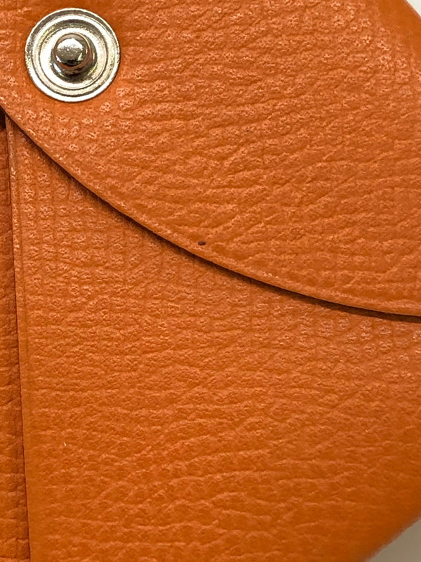 【中古品】【レディース】 HERMES エルメス カルヴィ カードケース ヴァーエプソン オレンジ □M刻印 小物 (ICH) 181-260823-AS-8-hon カラー：オレンジ 万代Net店
