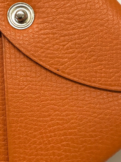 【中古品】【レディース】 HERMES エルメス カルヴィ カードケース ヴァーエプソン オレンジ □M刻印 小物 (ICH) 181-260823-AS-8-hon カラー：オレンジ 万代Net店