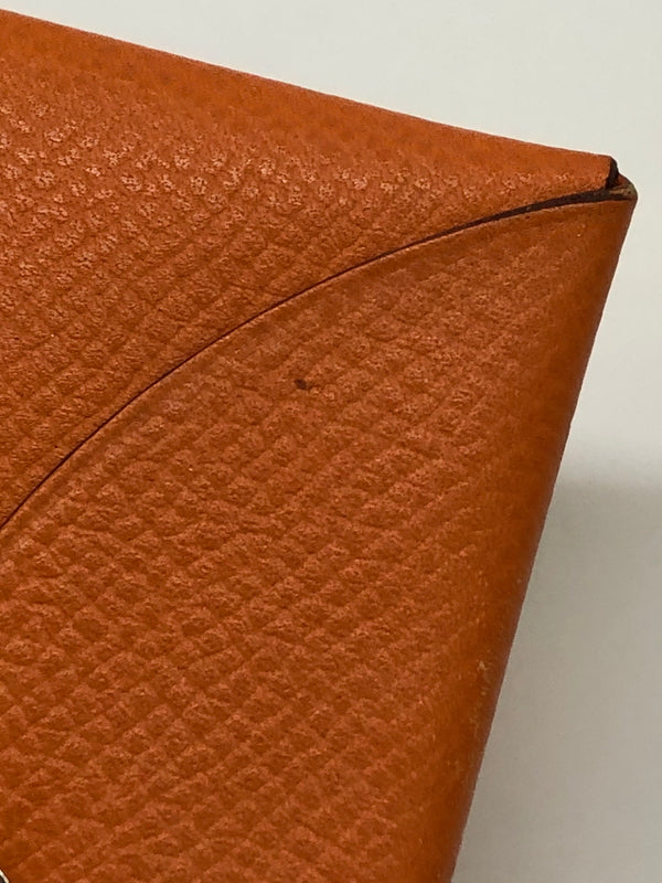 【中古品】【レディース】 HERMES エルメス カルヴィ カードケース ヴァーエプソン オレンジ □M刻印 小物 (ICH) 181-260823-AS-8-hon カラー：オレンジ 万代Net店