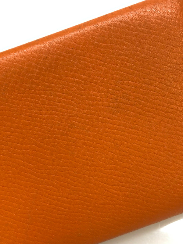 【中古品】【レディース】 HERMES エルメス カルヴィ カードケース ヴァーエプソン オレンジ □M刻印 小物 (ICH) 181-260823-AS-8-hon カラー：オレンジ 万代Net店