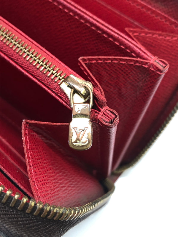 【現状渡し品】【レディース】 LOUIS VUITTON ルイヴィトン N60122 ジッピーウォレット スタッズ ダミエ エベヌ 長財布 ラウンドファスナー (ICH) 179-260823-AS-7-hon カラー：ブラウン 万代Net店