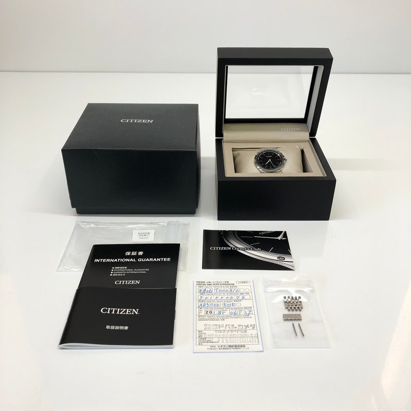 【中古美品】【メンズ】 CITIZEN シチズン エコドライブワン AR5000-50E 8826-T022812 ソーラー腕時計 黒文字盤 (ICH) 197-260823-AS-1-hon カラー：シルバー 万代Net店