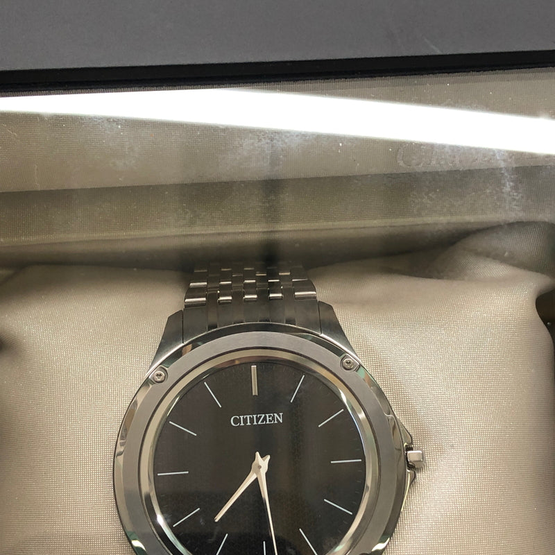 【中古美品】【メンズ】 CITIZEN シチズン エコドライブワン AR5000-50E 8826-T022812 ソーラー腕時計 黒文字盤 (ICH) 197-260823-AS-1-hon カラー：シルバー 万代Net店