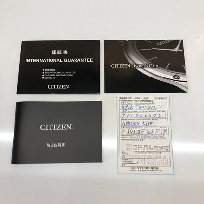 【中古美品】【メンズ】 CITIZEN シチズン エコドライブワン AR5000-50E 8826-T022812 ソーラー腕時計 黒文字盤 (ICH) 197-260823-AS-1-hon カラー：シルバー 万代Net店