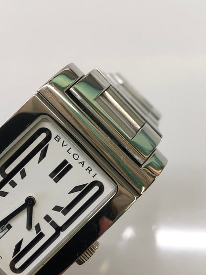 【中古品】【メンズ】 BVLGARI ブルガリ 腕時計 Rettangolo レッタンゴロ RT45S 自動巻き 白文字盤 デイト (ICH) 183-260823-AS-5-hon カラー：シルバー 万代Net店