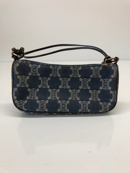 【現状渡し品】【レディース】 CELINE セリーヌ マカダム デニム アクセサリーポーチ CE00/14 ハンドバッグ カバン (ICH) 180-260823-AS-6-hon カラー：ネイビー 万代Net店