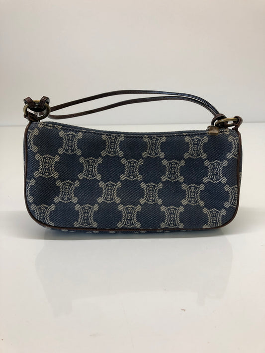 【現状渡し品】【レディース】 CELINE セリーヌ マカダム デニム アクセサリーポーチ CE00/14 ハンドバッグ カバン (ICH) 180-260823-AS-6-hon カラー：ネイビー 万代Net店