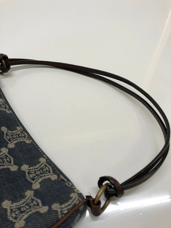 【現状渡し品】【レディース】 CELINE セリーヌ マカダム デニム アクセサリーポーチ CE00/14 ハンドバッグ カバン (ICH) 180-260823-AS-6-hon カラー：ネイビー 万代Net店