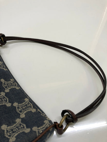 【現状渡し品】【レディース】 CELINE セリーヌ マカダム デニム アクセサリーポーチ CE00/14 ハンドバッグ カバン (ICH) 180-260823-AS-6-hon カラー：ネイビー 万代Net店