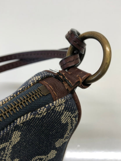 【現状渡し品】【レディース】 CELINE セリーヌ マカダム デニム アクセサリーポーチ CE00/14 ハンドバッグ カバン (ICH) 180-260823-AS-6-hon カラー：ネイビー 万代Net店