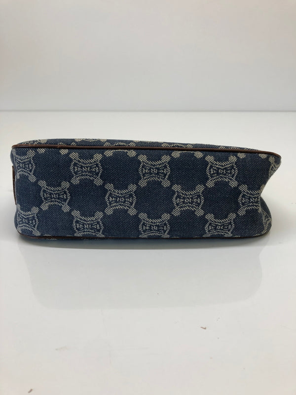 【現状渡し品】【レディース】 CELINE セリーヌ マカダム デニム アクセサリーポーチ CE00/14 ハンドバッグ カバン (ICH) 180-260823-AS-6-hon カラー：ネイビー 万代Net店